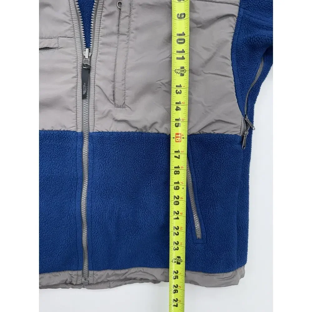 The North Face Denali Polartec Fleece Jacket Vented A193 Grey Blue Men's Small